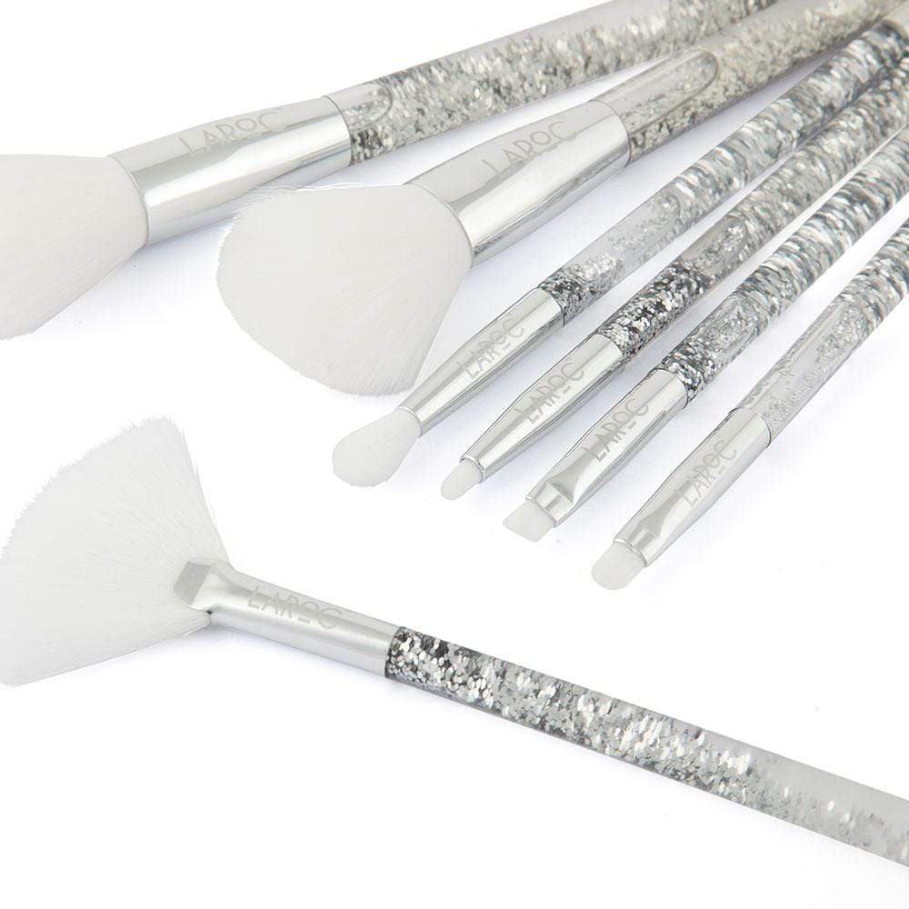 LaRoc - Silver Glitter 7pc Brush Set