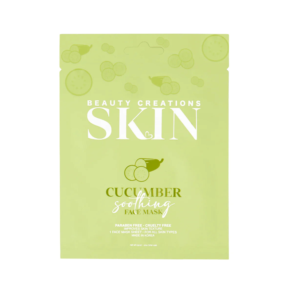 Beauty Creations - Soothing Face Mask Cucumber