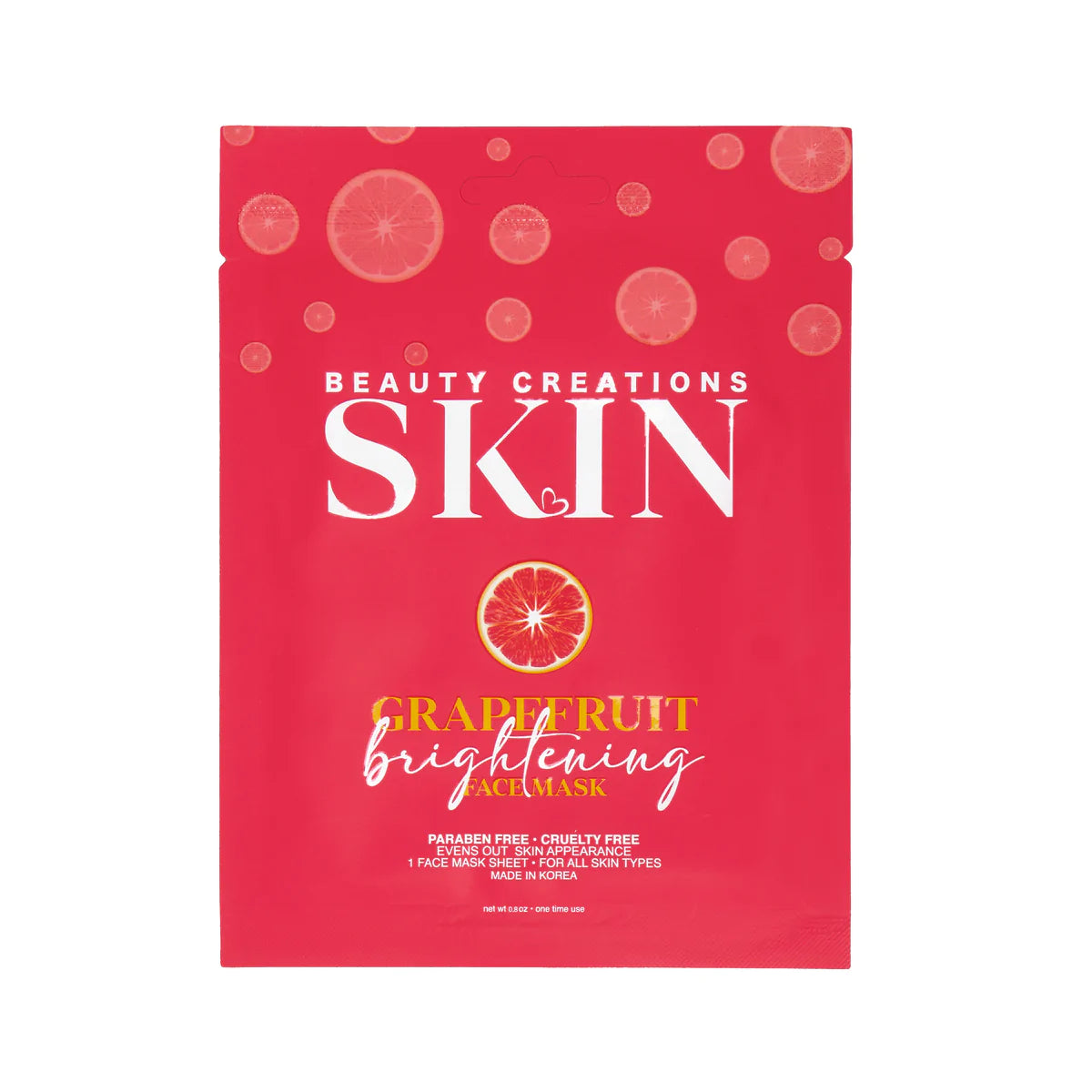 Beauty Creations - Grapefruit Brightening Face Mask