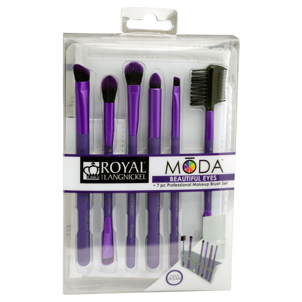 Moda - Beautiful Eyes 7pc Purple Brush Kit