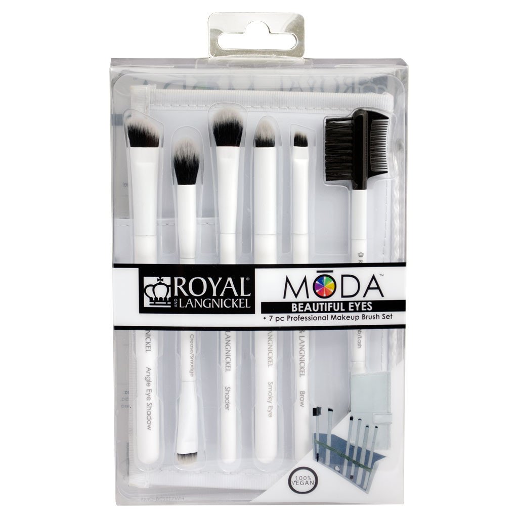 Moda - Beautiful Eyes 7pc White Brush Kit