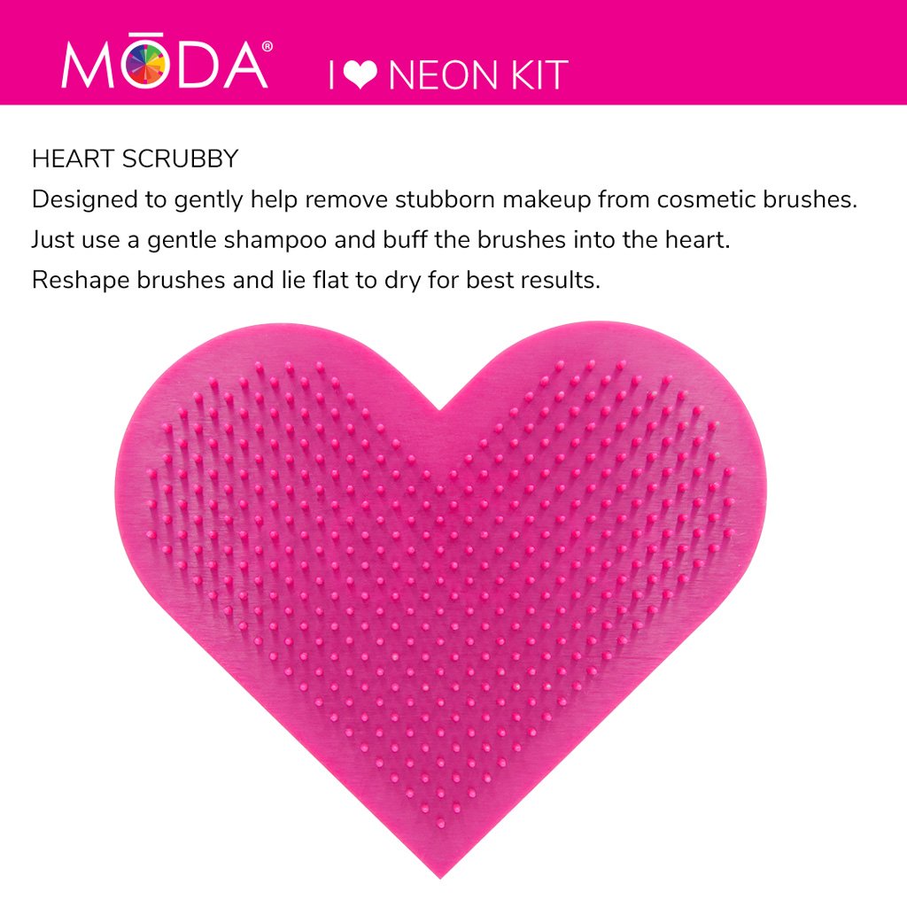 Moda - I <3 Neon Brush Set