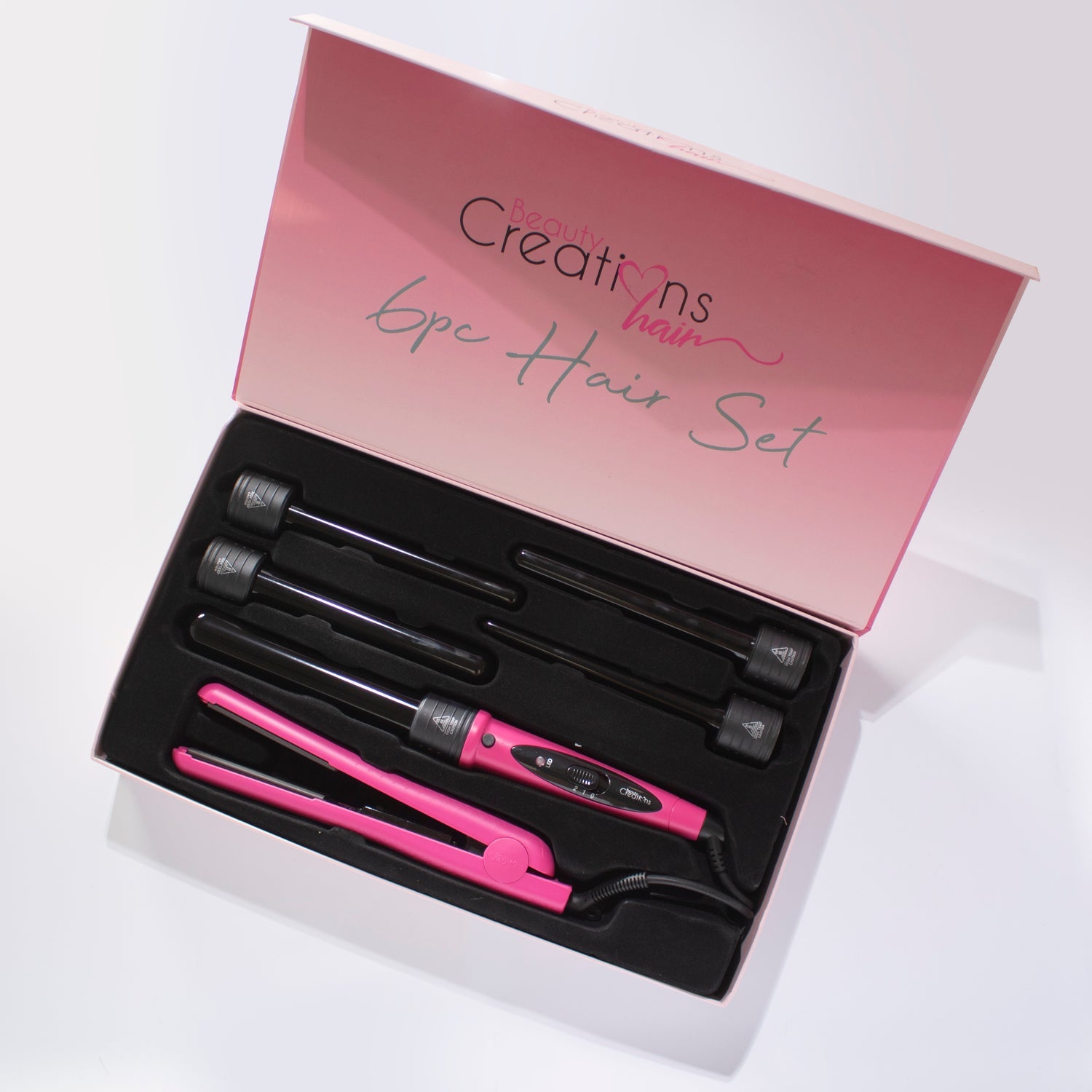 Beauty Creations - 6 Piece Hair Set Pink