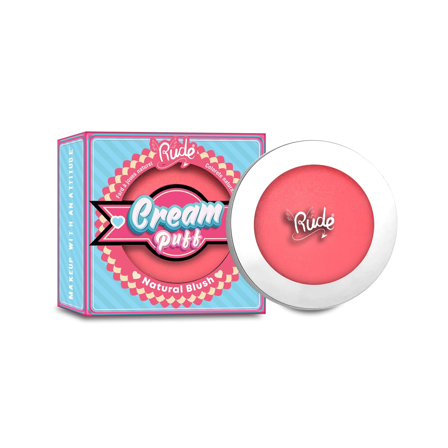 Rude Cosmetics - Cream Puff Natural Blush Cake Pop