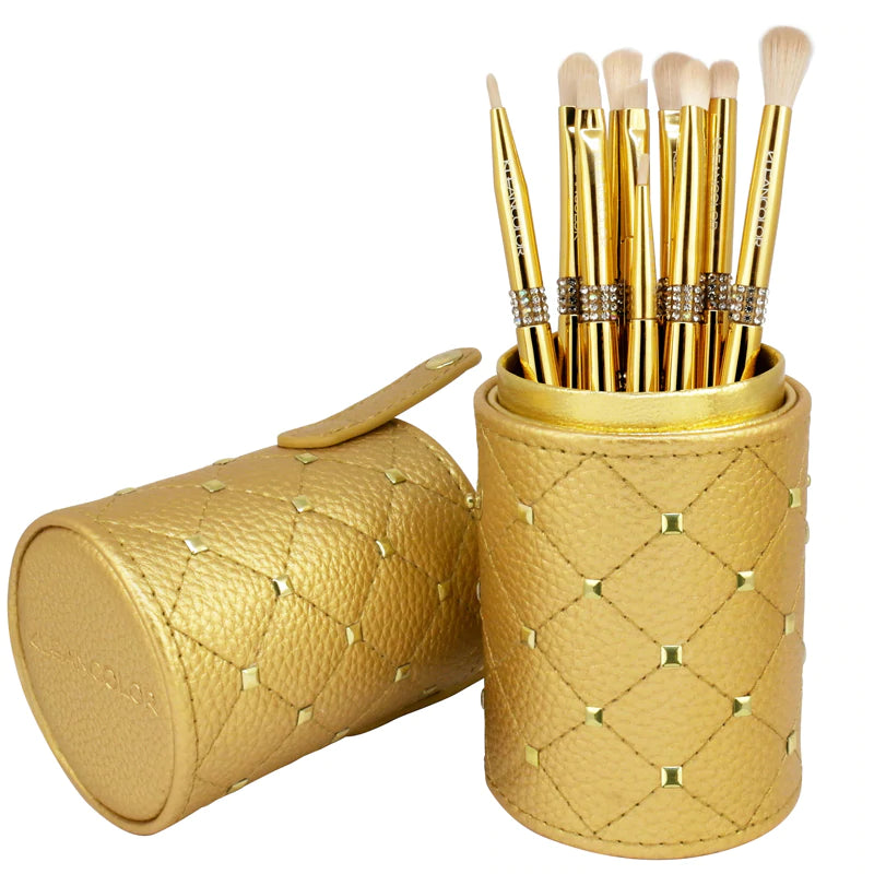 Kleancolor - Twinkly Love 10pc Essential Eye Brush Set Gold