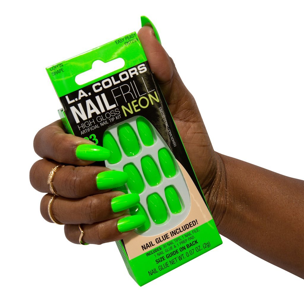 L.A. Colors - Nail Frill Neon Nail Kit Easy Peasy