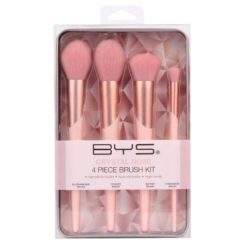 BYS - Crystal Rose 4pc Brush Kit