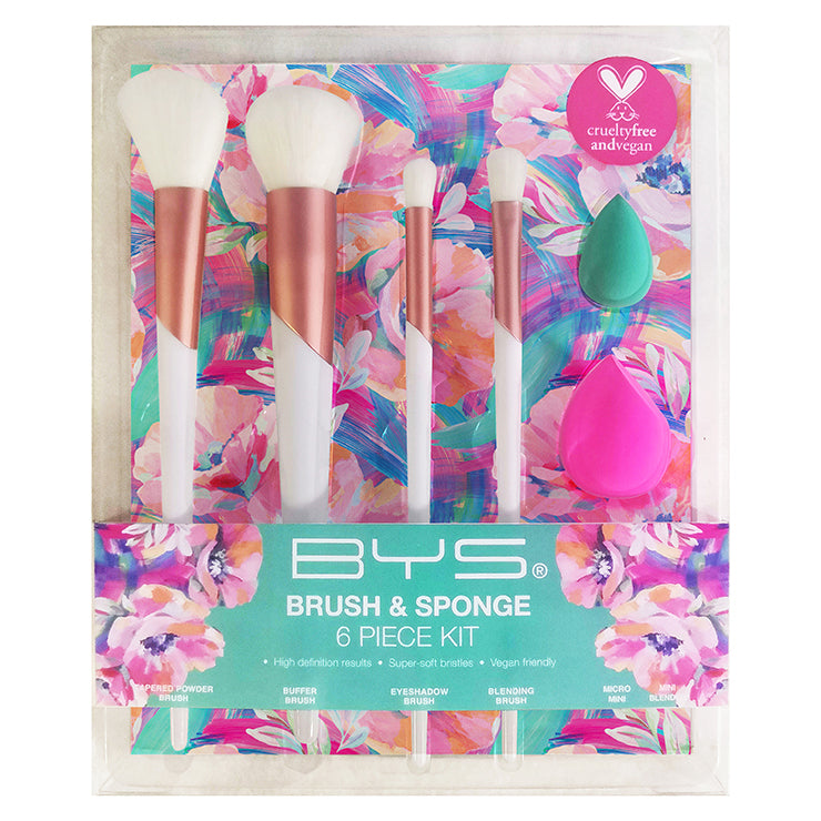 BYS - Flourish Keepsake 6pc Makeup Brush & Sponge Kit