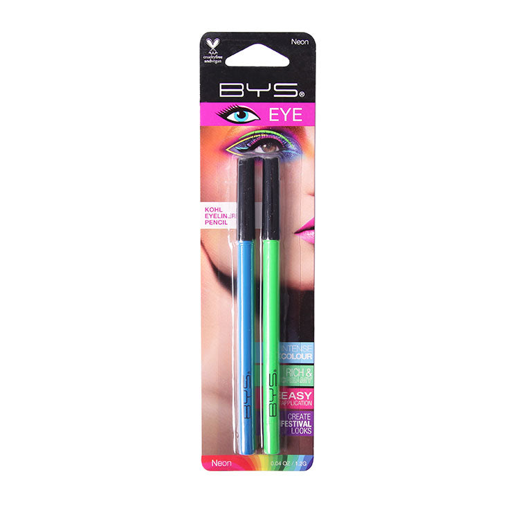 BYS - Neon Eyeliner Duo Blue Green