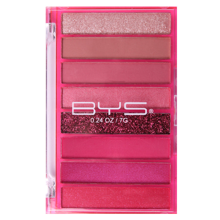 BYS - 8pc Transparent Pink Palette