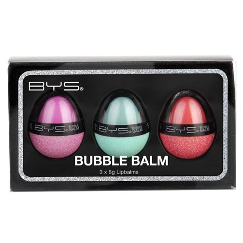 BYS - Bubble Balm 3pk Pink Mint & Coral glitter
