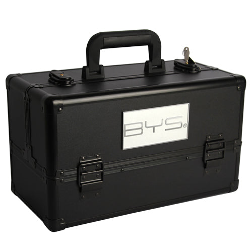 BYS - Medium Makeup Train Case Matte Black Trimming