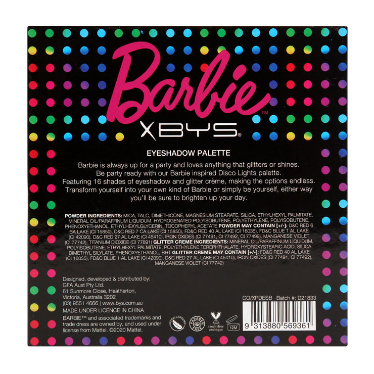 BYS x Barbie Disco - Disco Lights 16pc Eyeshadow Palette
