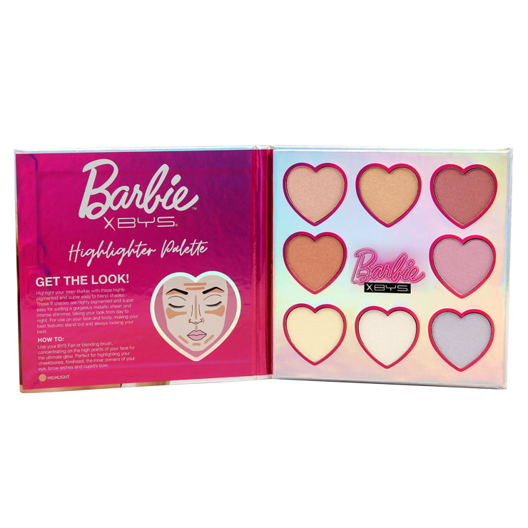 BYS x Barbie Disco - 8pc Highlighter Palette