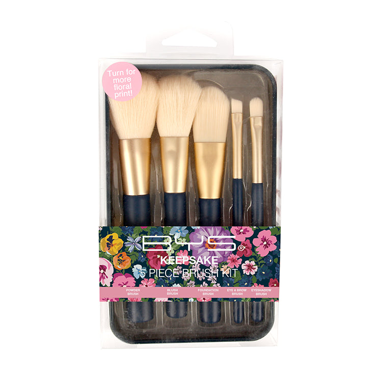 BYS - Makeup Brushes in Keepsake Tin Ditsy Floral