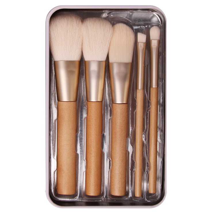 BYS - Makeup Brushes in Keepsake Tin Vintage Palm