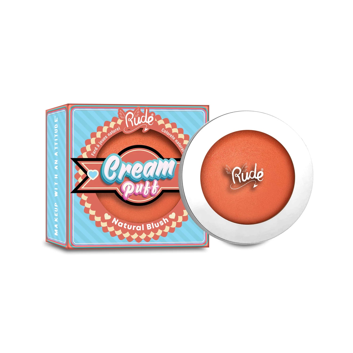 Rude Cosmetics - Cream Puff Natural Blush Creamsicle