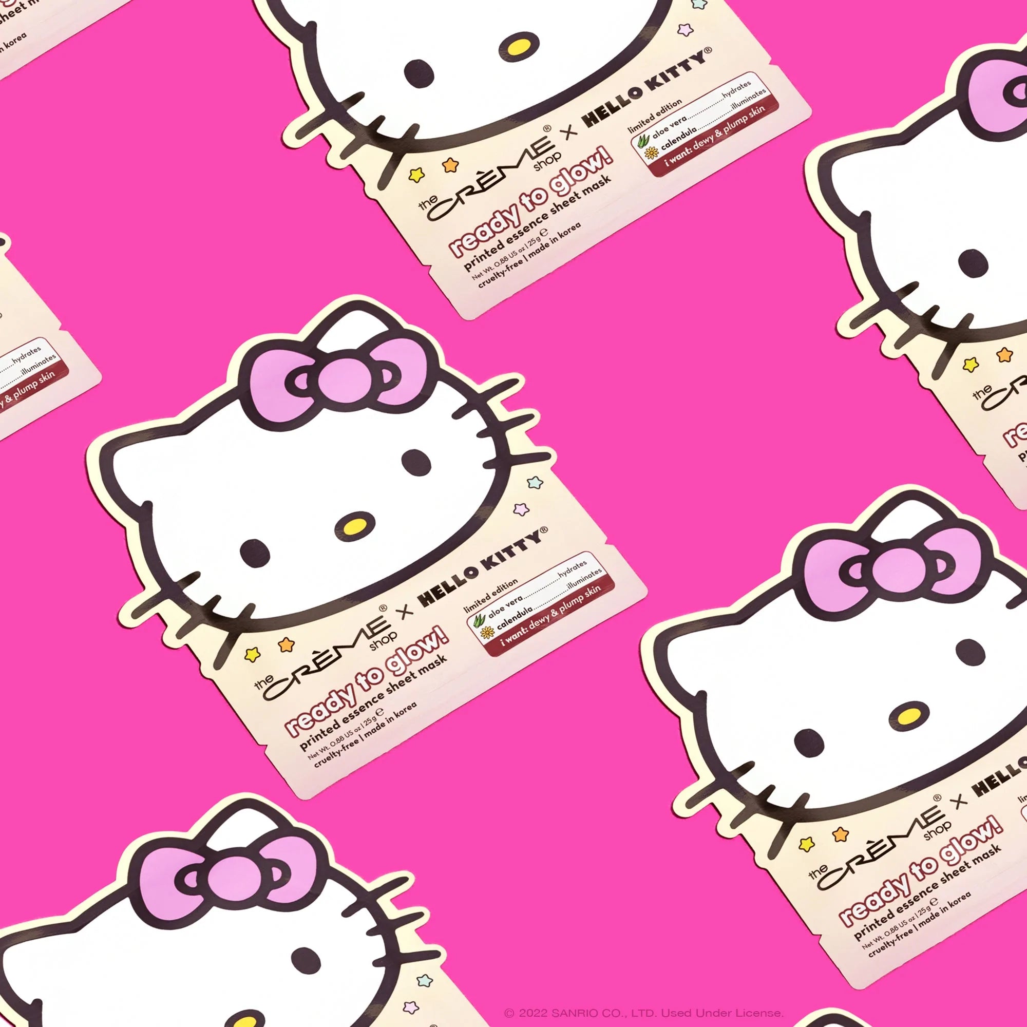 The Creme Shop - Hello Kitty Ready To Glow Printed Essence Sheet Mask