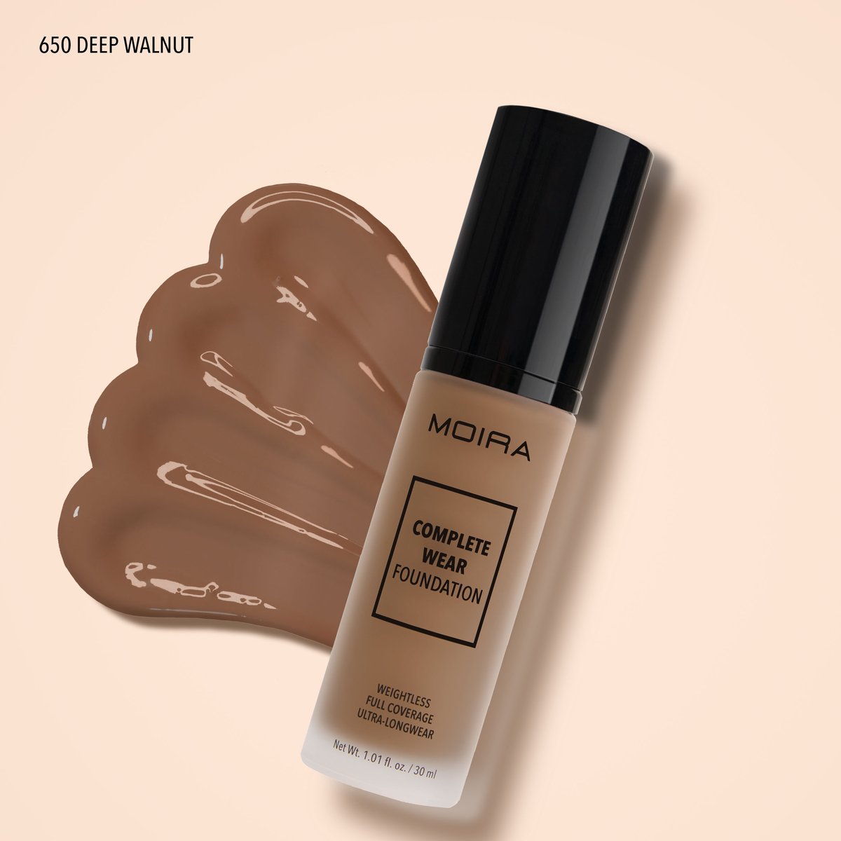 Moira Beauty - Complete Wear Foundation Deep Walnut
