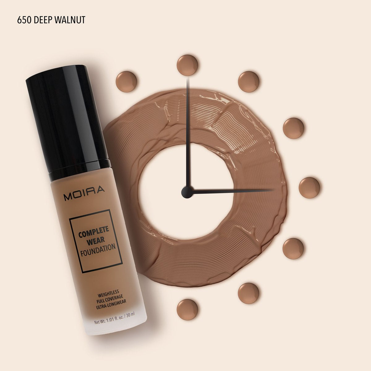 Moira Beauty - Complete Wear Foundation Deep Walnut
