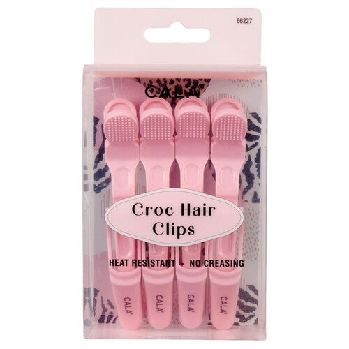 Cala - Croc Hair Clips Pink
