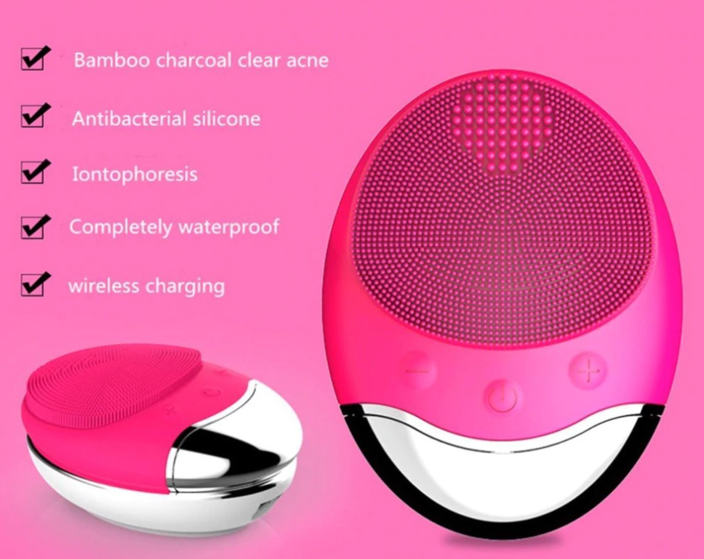 Facial Cleansing Brush with Wireless Charging