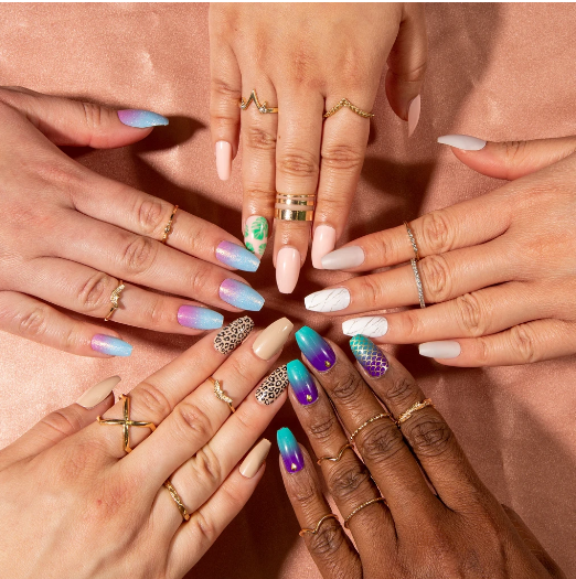 L.A. Colors - Nail Vibe Nail Kit Chic in Cheetah