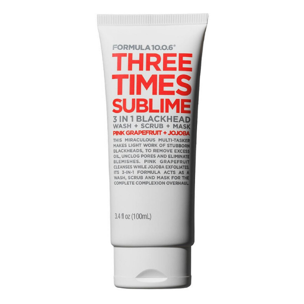 Formula 10.0.6 - Three Times Sublime 3-in-1 Blackhead Wash + Scrub + Mask