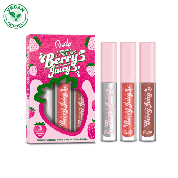 Rude Cosmetics - Berry Juicy Lip Gloss Set - Shimmer Lipgloss