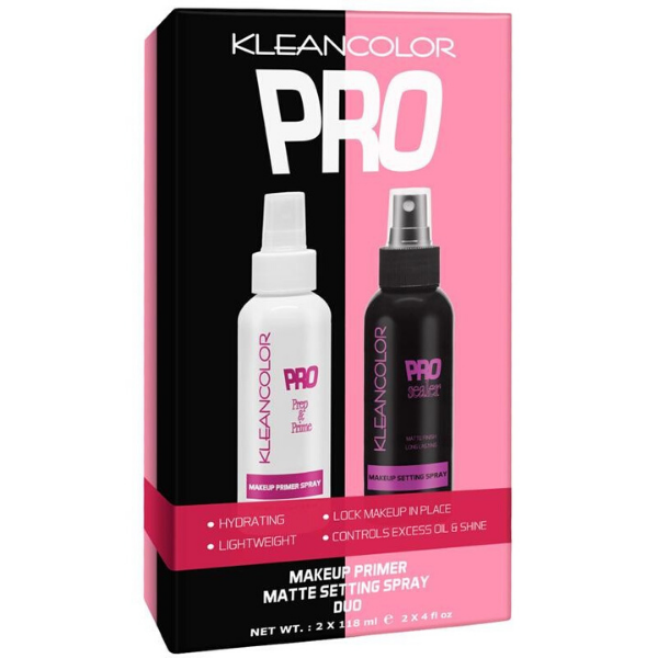 Kleancolor - Pro Primer & Setting Spray Duo