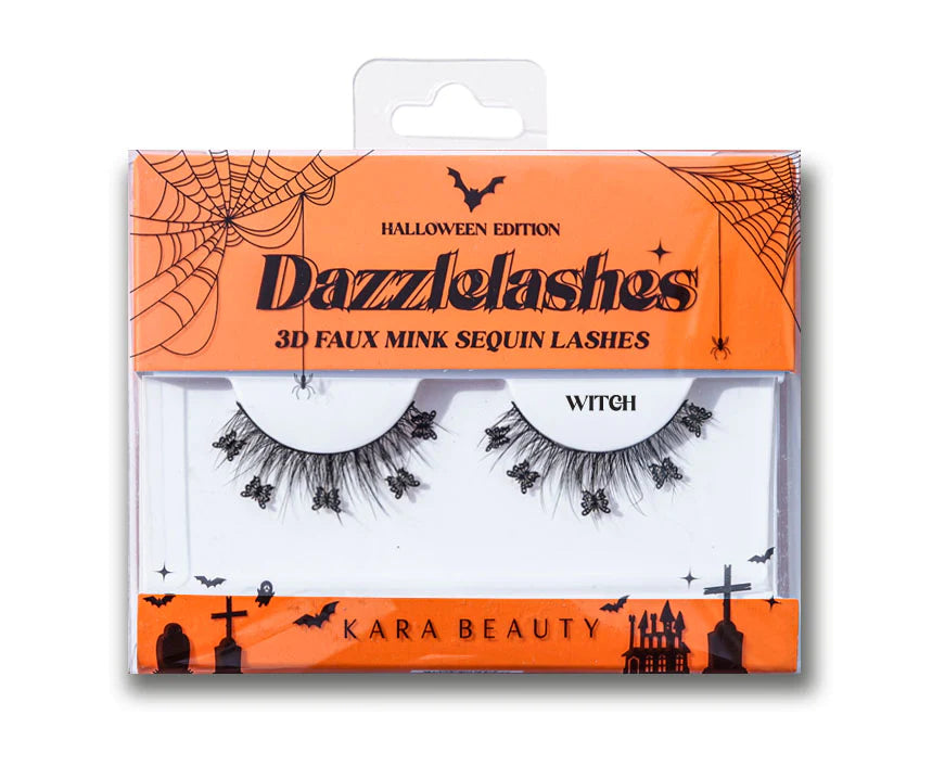 Kara Beauty - Halloween Dazzle Lashes 3D Faux Mink Sequin Lashes Witch