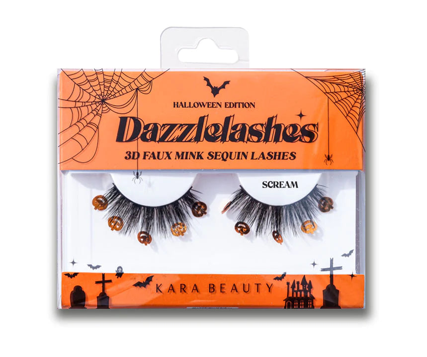 Kara Beauty - Halloween Dazzle Lashes 3D Faux Mink Sequin Lashes Scream