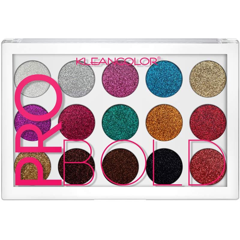 Kleancolor - Pro Bold Pressed Glitter Palette