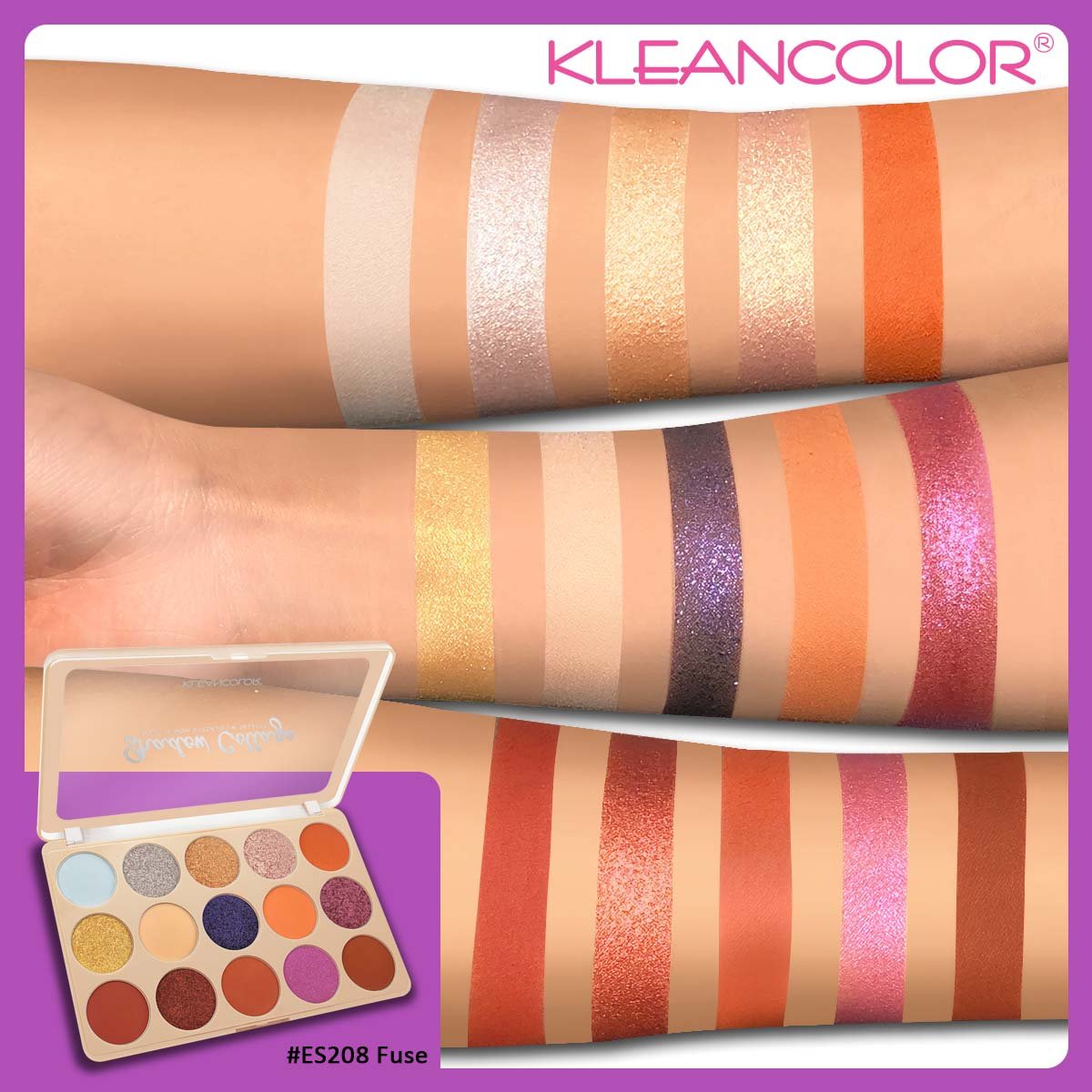 Kleancolor - Shadow Collage Palette Fuse