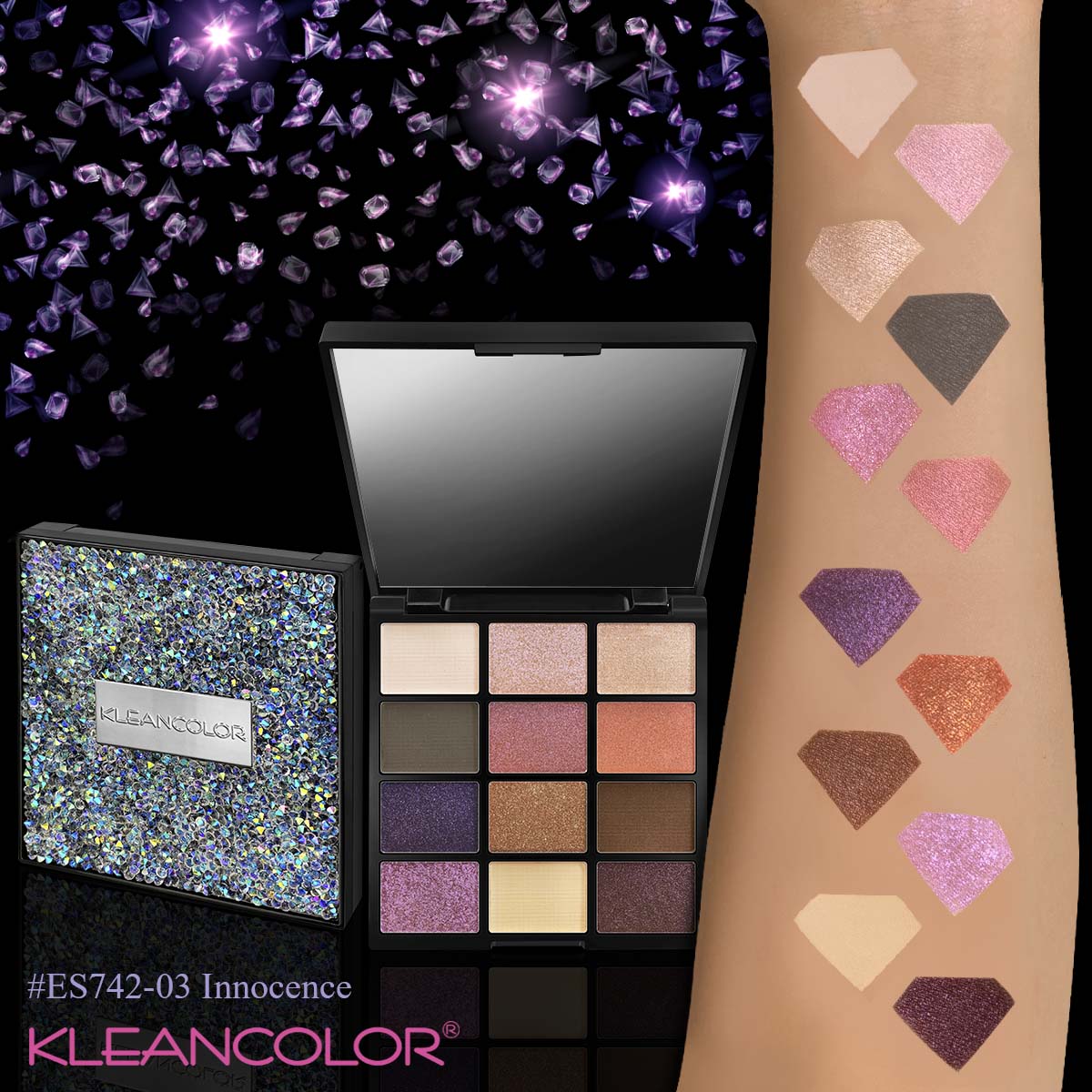 Kleancolor - Diamond Crush Palette Innocence