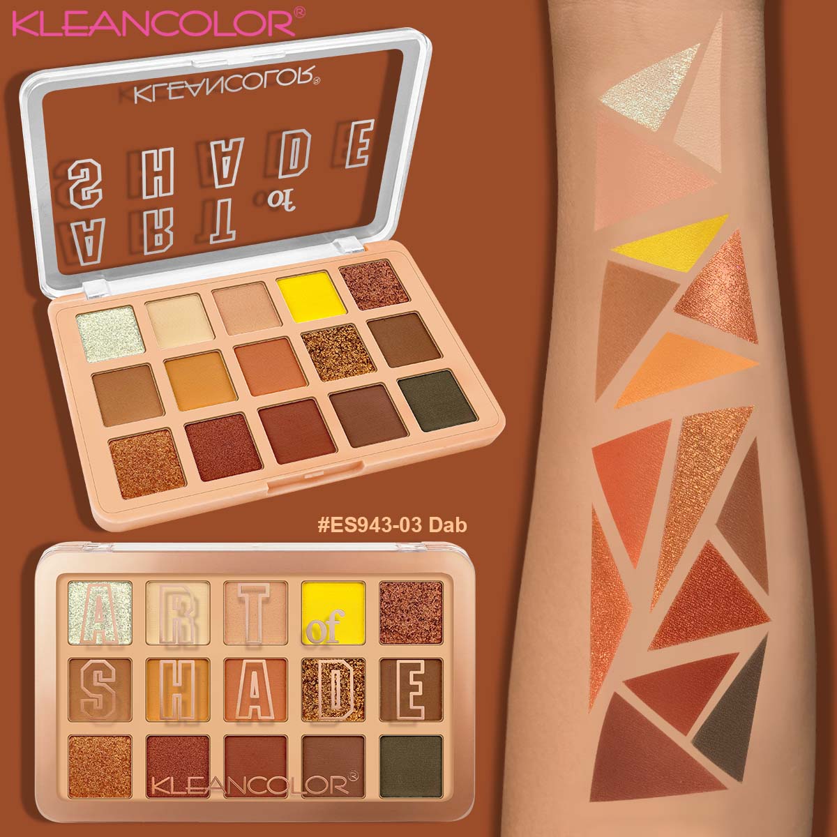 Kleancolor - Art Of Shade Palette Dab