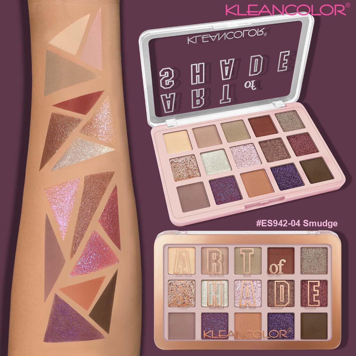 Kleancolor - Art Of Shade Palette Smudge