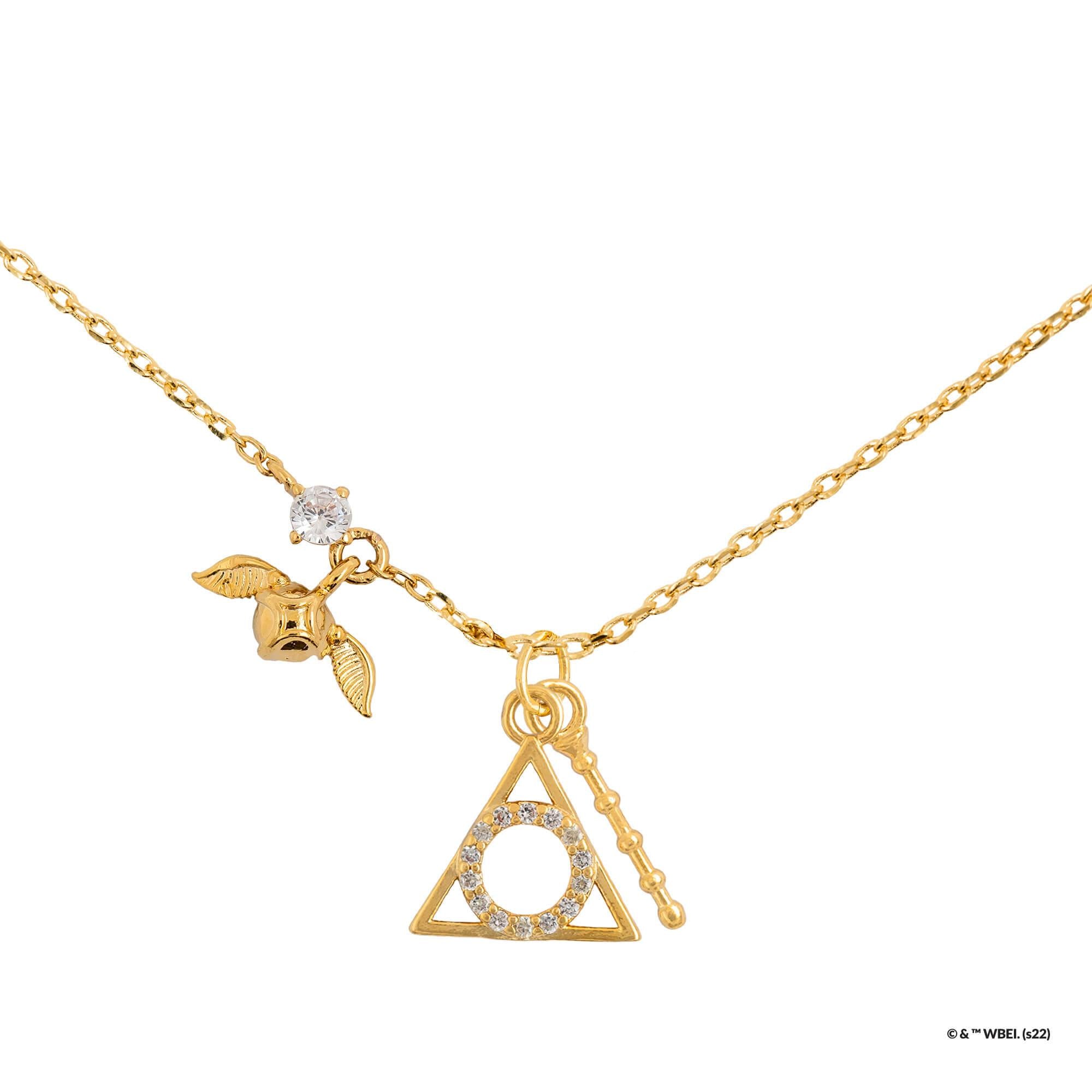 Short Story - Harry Potter Necklace Deathly Hallows Gold