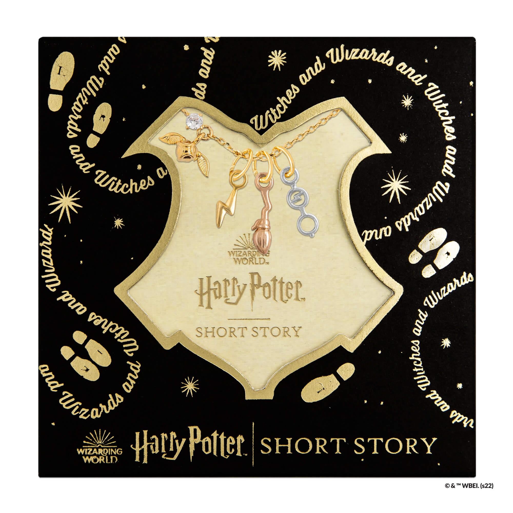 Short Story - Harry Potter Necklace Harry Trio Gold