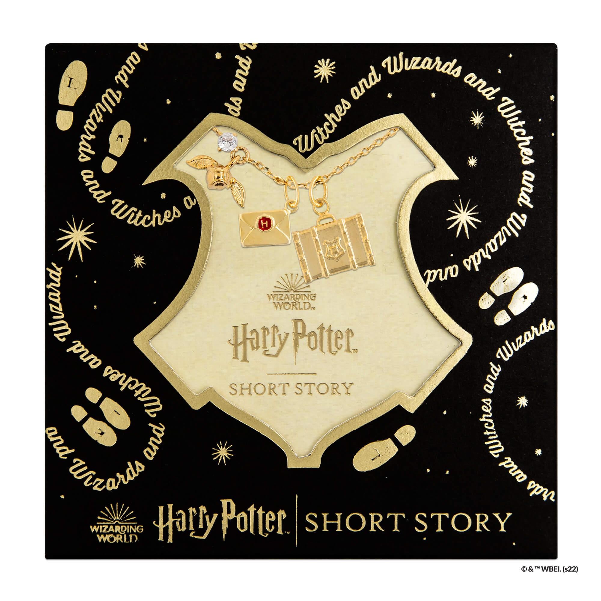 Short Story - Harry Potter Necklace Hogwarts Letter Gold