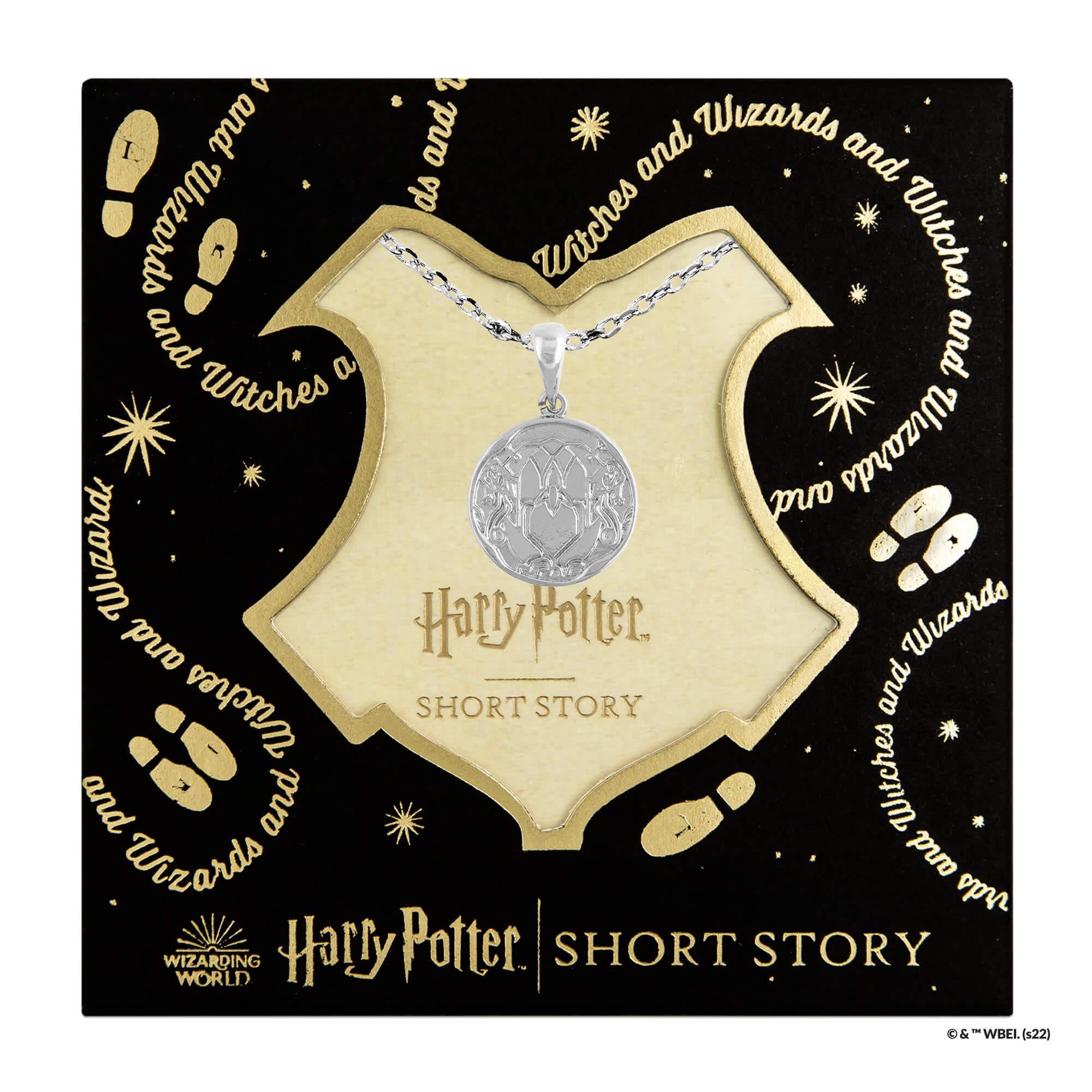 Short Story - Harry Potter Necklace Medallion 3 Silver