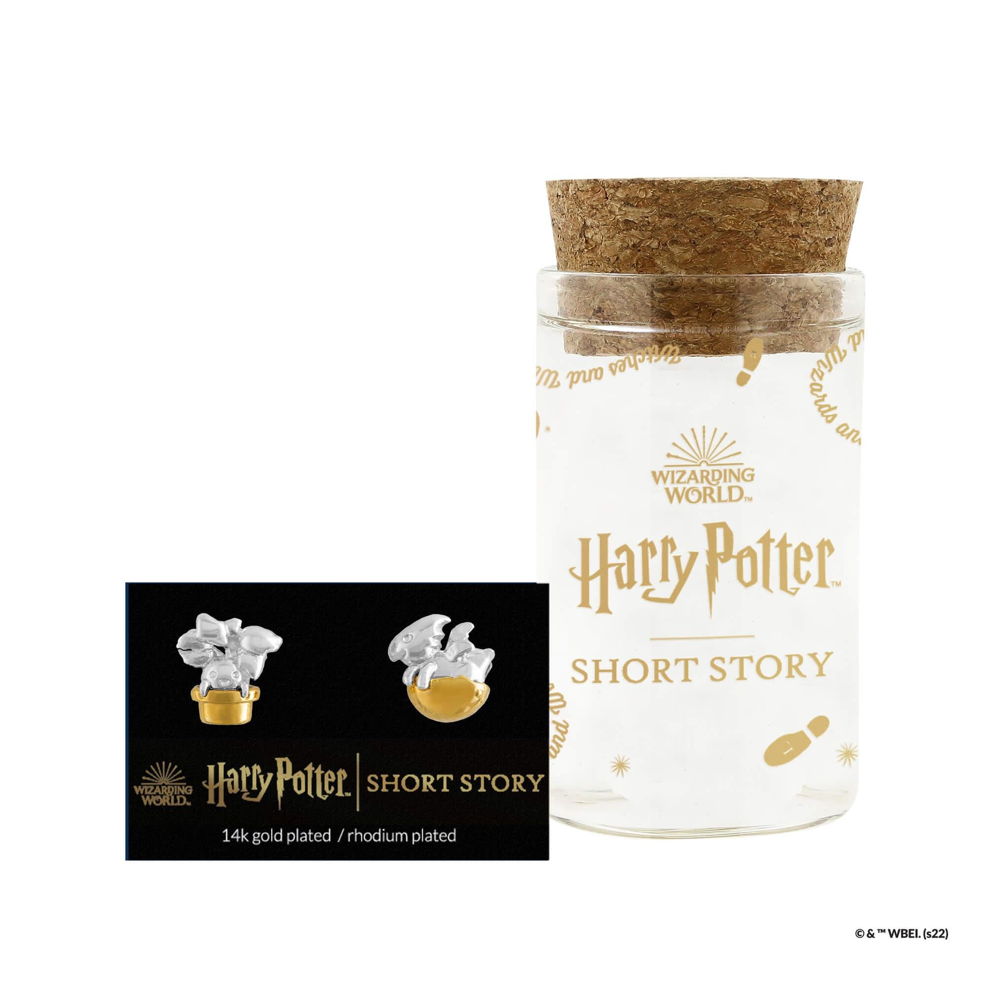Short Story - Harry Potter Earring Mandragora & Dragon