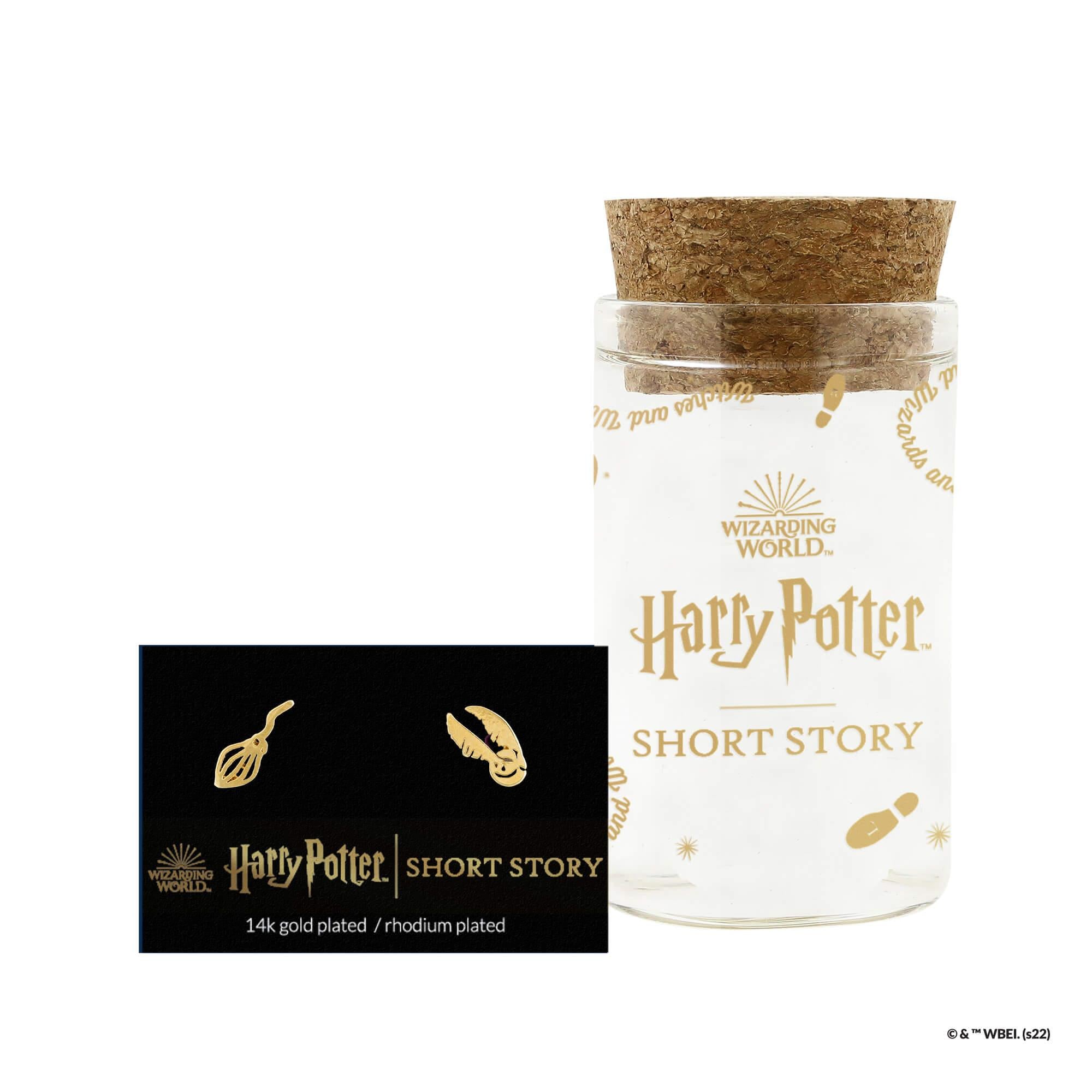 Short Story - Harry Potter Earring Nimbus 2000 & Snitch
