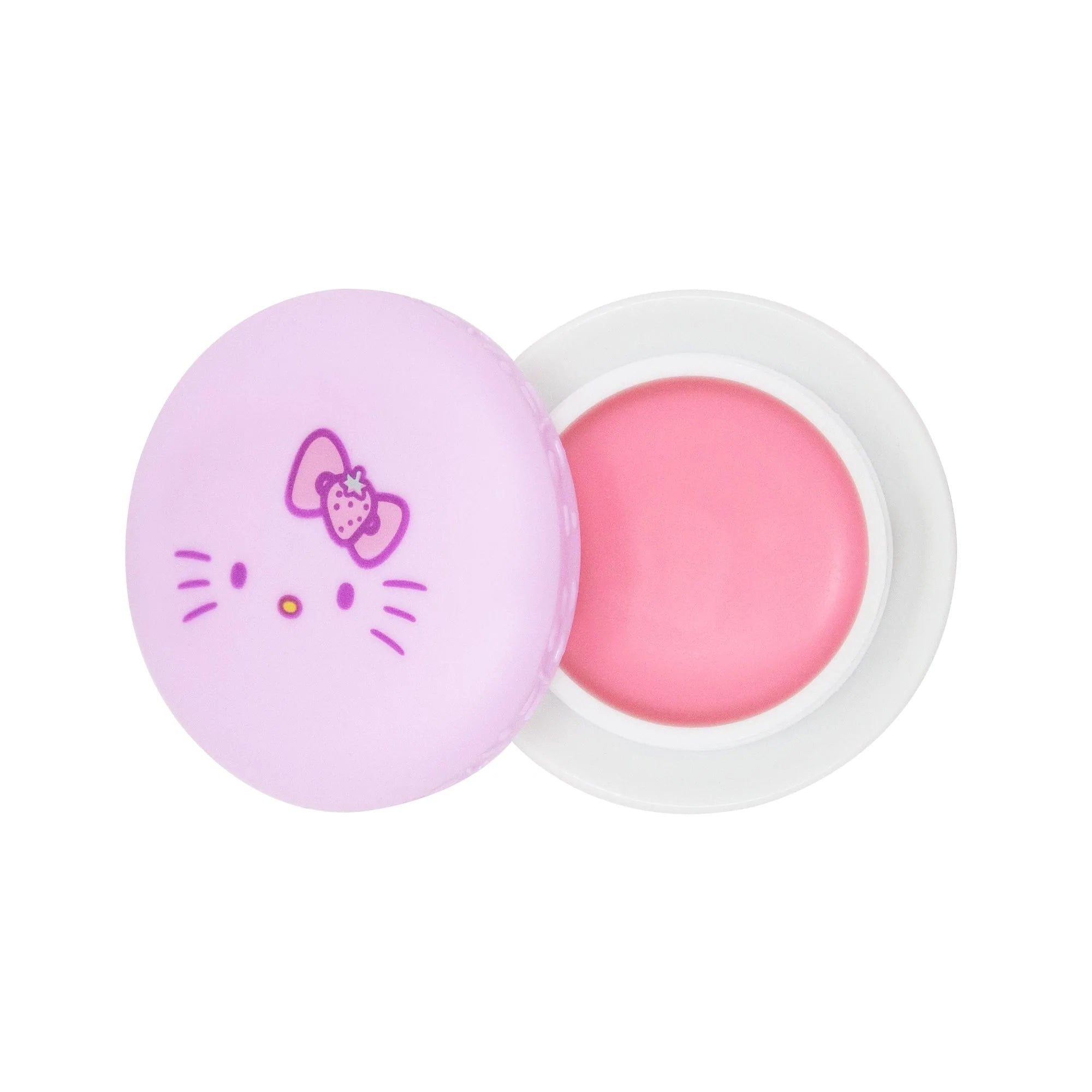 The Creme Shop - Hello Kitty Macaron Lip Balm - Strawberry Rose Latte