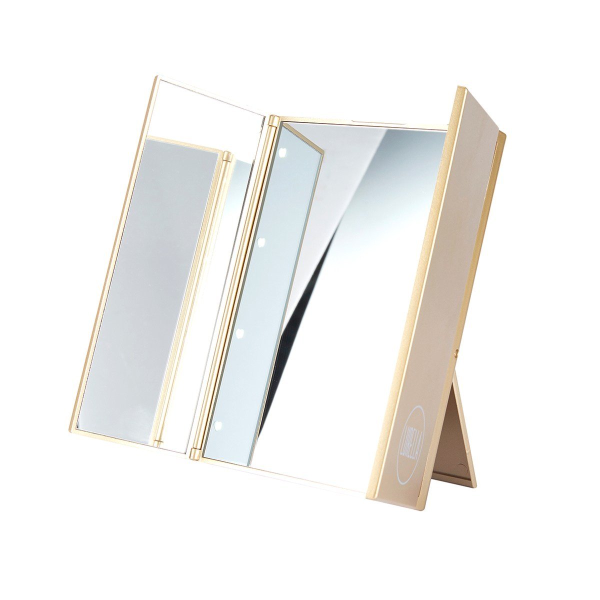 Lurella Cosmetics - LED Kickstand Mirror Gotti Gold