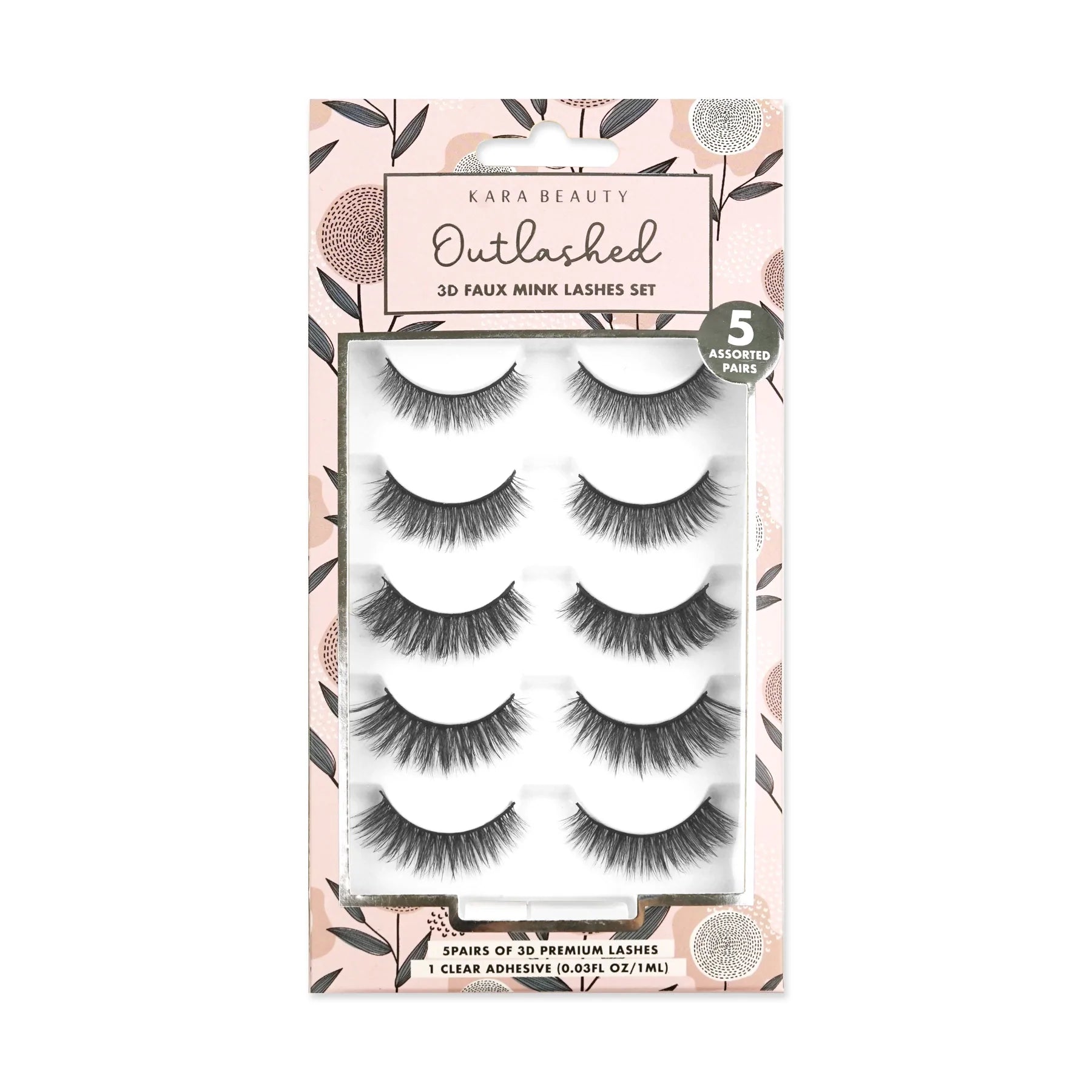 Kara Beauty - Outlashed 5pk Faux Mink Lashes KL5206