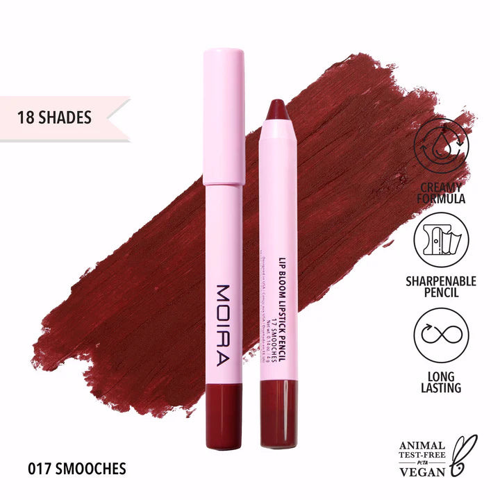Moira Beauty - Lip Bloom Lipstick Pencil Smooches