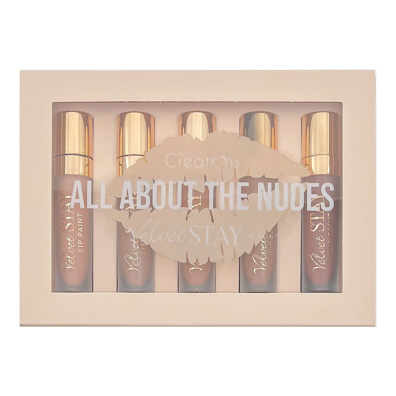 Beauty Creations - Velvet Stay Lip Paint 'All About The Nudes' Set