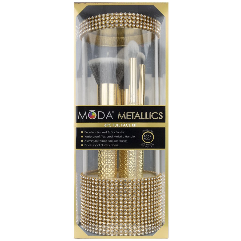 Moda - Metallics 6pc Gold Full Face Kit