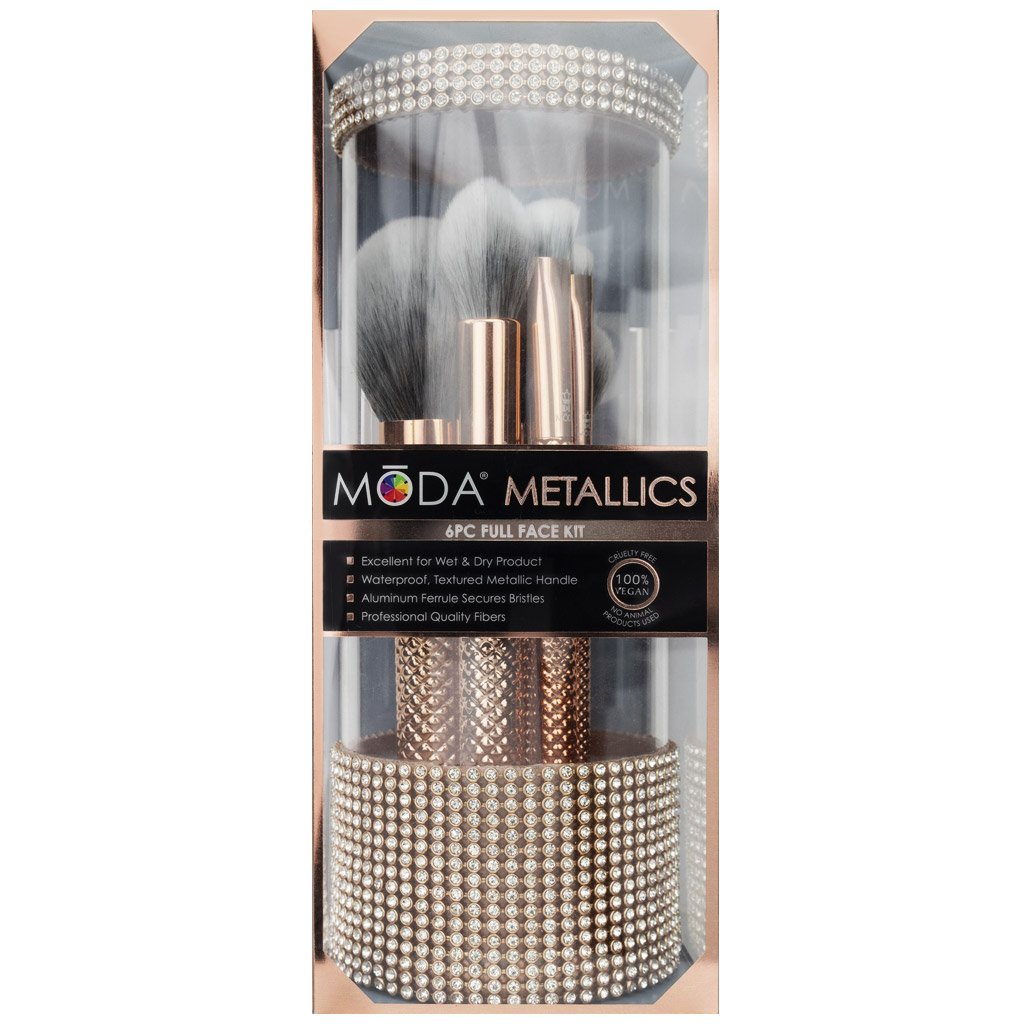 Moda - Metallics 6pc Rose Gold Full Face Kit